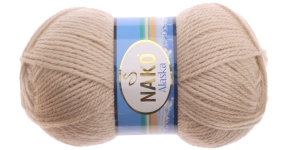 Villasisaldusega lõng, helebeež