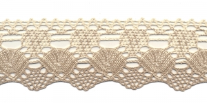 Puuvillane servapits, Cotton (Crochet) Lace, 1135-L4, naturaalvalge linabeežiga, laiusega 6cm