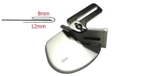 Universal bias binder attachment 28 mm -->8+12 mm for Baby Lock, Juki and other machines