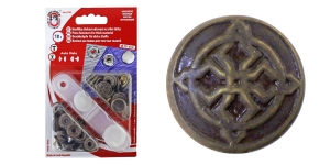 Trukikomplekt tugevama o-vedruga Auto-Moto, ø15 mm, 10 tk, pinnatud: vana pronks, disain: Arab
