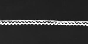 Puuvillane pits laiusega 1 cm, valge