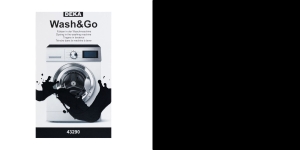 Pesumasina-kangavärv 25g ja reagent 50g, Wash&Go, Deka must