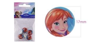 Plastic Button Frozen ø17mm, Size: 28`, Disney