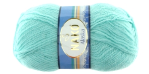 Villasisaldusega lõng, hele sinakasroheline