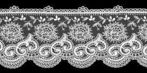 Embroidered Lace P-2616, 9 cm 