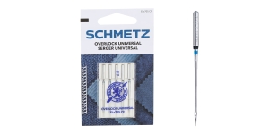 Chromium Finished Serger, overlock & Flatlock Needles, Schmetz Serger Universal, ELx705CF No.90 (14)
