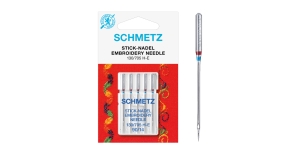 Embroidery Needles for Home Sewing & Embroidery Machines, Schmetz No.90 (14)