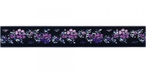  Roosimustri- ja metallikniidiga kaunistuspael 16 mm, Art.16011FC, värv lilla mustal