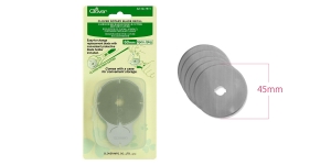 Spare Blades for ø60 mm Rotary Cutter, Economy 5-pack Clover 7511
