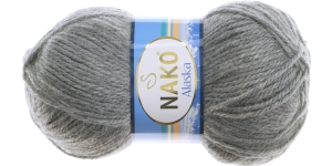 Villasisaldusega lõng, säbruline tumedam hall