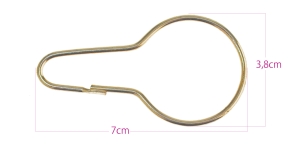 Pear Shaped Brass Safety Pins - Wholesale Prices on Safety Pins by