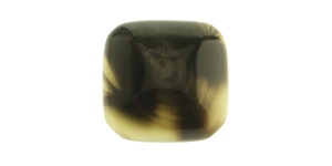 Hallikasbeeži-, mustakirju, kandiline plastiknööp, 29mm, 46L