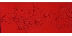 AB96 Luksuslik atlaspael sissekootud lillemustriga laiusega 94 mm, Art.94968, Punane