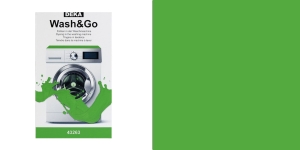 Pesumasina-kangavärv 25g ja reagent 50g, Wash&Go, Deka kaseroheline