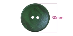 Wooden buttons (beech), ø30 mm, button size: 48L, color green