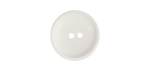 Valge, kahe auguga plastiknööp, 28mm, 44L