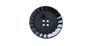 Must, nelja auguga plastiknööp, 23mm, 36L