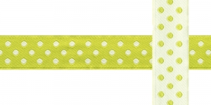  AB110 Täpimustriga kaunistuspael 20mm/ Art.20750 / helerohelisel austal /jacquard/ribbon/trims/koristenauha/Лента декоративная