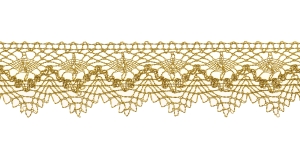Metallikniidist pits laiusega 3,5 cm, kuldne