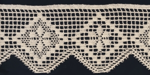 	Poolpuuvillane pits, Cotton (Crochet) Lace, 5751-58 laiusega 9cm, värv kreemjas