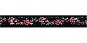  Roosimustri- ja metallikniidiga kaunistuspael 16 mm, Art.16011FC, värv roosa mustal