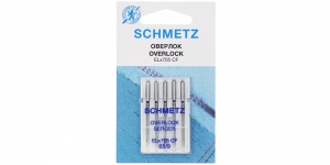 Chromium Finished Serger, overlock & Flatlock Needles, Schmetz, ELx705CF No.65 (9)