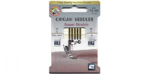 SuperStrech HAx1sp Needles Organ, ecopack, No.75/75/90/90/90 (11-14)
