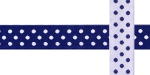 AB110 Täpimustriga kaunistuspael 20mm/ Art.20750 / tumeinisel taustal /jacquard/ribbon/trims/koristenauha/Лента декоративная