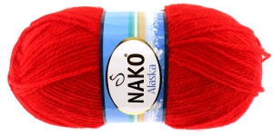 Villasisaldusega lõng, punane