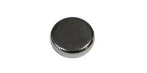 Mustjas metallik, kannaga metallnööp, 16mm, 24L