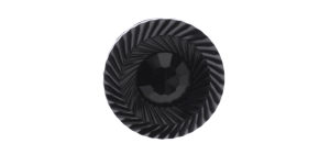 Must, plastiknööp, 15mm, 24L
