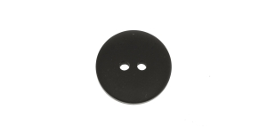 Must, kahe auguga plastiknööp, 18mm, 28L