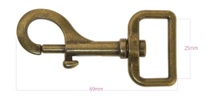 Карабин длинои 60 x 35мм для ремня макс 25мм