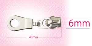 Korkeakiiltoinen 6 mm spiraalivetoketjun lukko, korkea spiraali, pinnoite: nikkeli