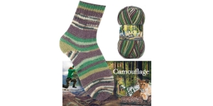 Villasisaldusega sokilõng, rohekad-pruunikad-valged toonid