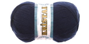 Kristal Yarn; Colour 19 (Dark Blue), Madame Tricote
