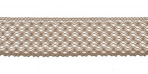 Puuvillane pits 2040-5T laiusega 4,5 cm, värv tumedam linabeež