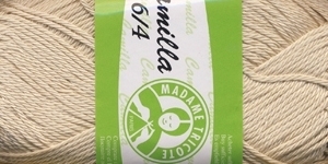 Puuvillane lõng Camilla; Värv 5309 (Helebeež), Madame Tricote