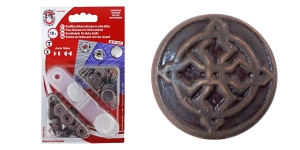 Trukikomplekt tugevama o-vedruga Auto-Moto, ø15 mm, 10 tk, Pinnatud: vana vask, disain:Arab