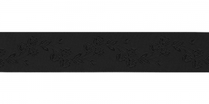 декоративная, 38 mm, Art.38967, цвет: белый 	Jacquard satin ribbon, 38 mm, Art.38967, color: Black 