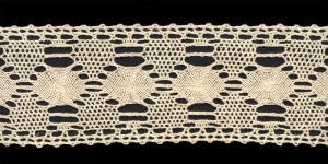 Puuvillane vahepits, Cotton (Crochet) Lace, 1136-58, kreemjas, laiusega 7cm