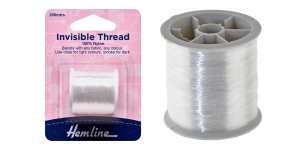 Invisible Nylon Transparent Thread, 200 m, ø0,15 mm