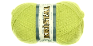 Akrüüllõng Kristal; Värv 64 (Heleroheline), Kristal Yarn; Colour 64 (Light Green), Madame Tricote