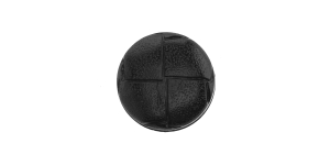 Must, kannaga nööp, ø20 mm
