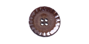 Pruun, nelja auguga plastiknööp, 18mm, 28L