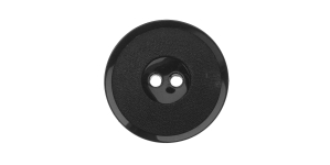 Must, kahe auguga plastiknööp, 28mm, 44L