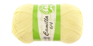 Puuvillane lõng Camilla; Värv 5047 (Helekollane), Madame Tricote