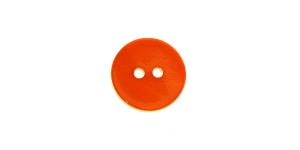 Oranž, naturaalne teokarbist nööp, kahe auguga, 10mm, SV503