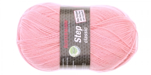 Villasisaldusega sokilõng Step Classic; Värv 1027 (Heleroosa), Step Classic Sock Yarn; Colour 1027 (Light pink, Austermann