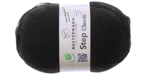 Villasisaldusega sokilõng Step Classic; Värv 1013 (Must), Austermann